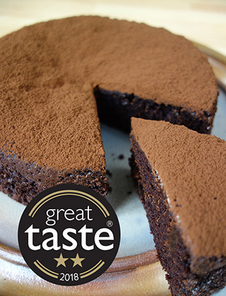 My gluten free, dairy free Chocolate & Olive Oil Cake is a 2-star Great Taste Award winner. All ingredients gluten-free and dairy-free