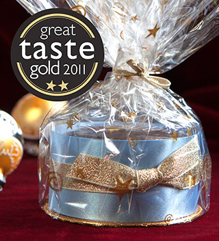 A Great Taste Award winner, this dark, moist, silky-smooth, intensely alcoholic Jamaica Christmas Cake is gluten-free and dairy-free. Made with organic fruit, finely chopped then steeped in Appleton Jamaica Rum and Amontillado sherry, and sweetened with organic blackstrap molasses, no added sugar. All ingredients gluten free and diary free. Can be posted to addresses in the UK and abroad and delivered by hand in London. Other Christmas cake recipes available