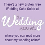 Click here to read more about my wedding cakes in the Wedding Secret's new Gluten Free Wedding Cake Guide